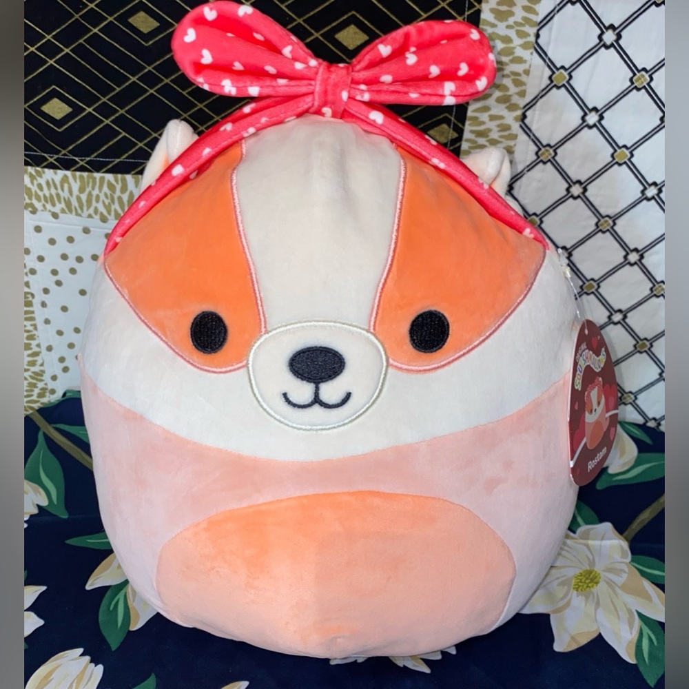 SQUISHMALLOWS ROSTAM THE BADGER DOG PLUSH PILLOW TOY